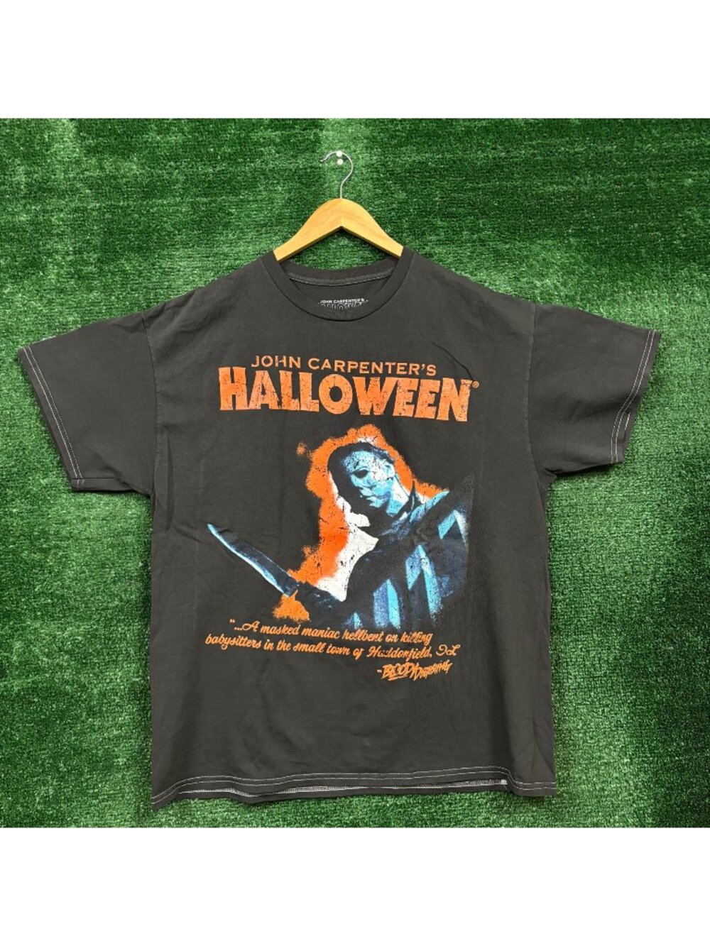 Bloody Disgusting x Halloween Michael Myers graphic T-shirt. Size Large
